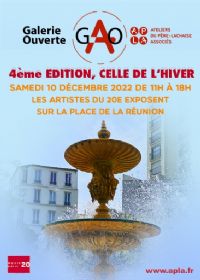 4e édition de la Galerie Ouverte. Le samedi 10 décembre 2022 à Paris. Paris.  11H00